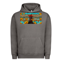 Pigment Tornado doberman with sunflowers license plate Urban Hoodie - Artiststas