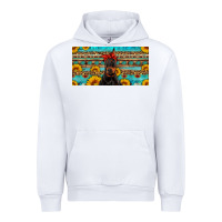 White doberman with sunflowers license plate Urban Hoodie - Artiststas