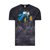 Cloud Black western farm tractor blue Vintage Tee - Artiststas
