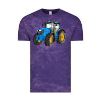 Cloud Purple western farm tractor blue Vintage Tee - Artiststas