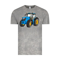 Cloud Rock western farm tractor blue Vintage Tee - Artiststas