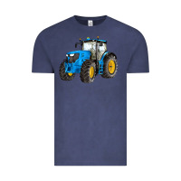 Vintage Denim western farm tractor blue Vintage Tee - Artiststas