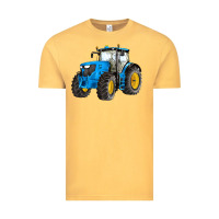 Vintage Mustard western farm tractor blue Vintage Tee - Artiststas
