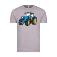 Vintage Zinc western farm tractor blue Vintage Tee - Artiststas