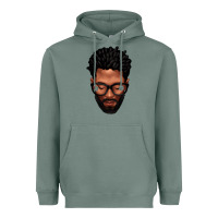 Sage bearded black man portrait Heavyweight Hoodie - texasbilliewilder