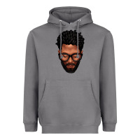 Storm bearded black man portrait Heavyweight Hoodie - texasbilliewilder