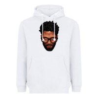 White bearded black man portrait Heavyweight Hoodie - texasbilliewilder