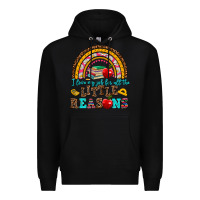 Black i love my job for all the little reasons Premium Hoodie - AdoDesignShop