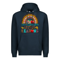Navy i love my job for all the little reasons Premium Hoodie - AdoDesignShop