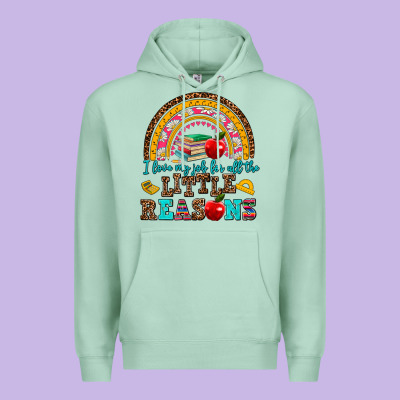 I Love My Job For All The Little Reasons Premium Hoodie Designed By Adodesignshop