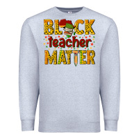 Heather Grey black teacher matter Premium Sweatshirt - texasbilliewilder