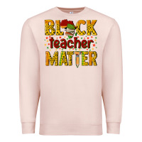 Pale Pink black teacher matter Premium Sweatshirt - texasbilliewilder