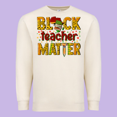 Black Teacher Matter Premium Sweatshirt Designed By Texasbilliewilder