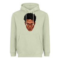 Matcha black man portrait Heavyweight Hoodie - texasbilliewilder
