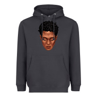 Smoke black man portrait Heavyweight Hoodie - texasbilliewilder