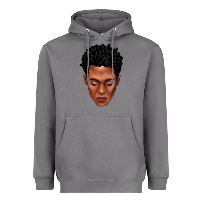Black Man Portrait Heavyweight Hoodie by texasbilliewilder | Teevron