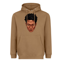 Toasted Coconut black man portrait Heavyweight Hoodie - texasbilliewilder