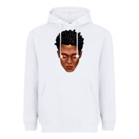 White black man portrait Heavyweight Hoodie - texasbilliewilder