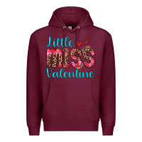 Burgundy little miss valentine Premium Hoodie - JahusDesignShop