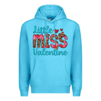 Ocean Blue little miss valentine Premium Hoodie - JahusDesignShop