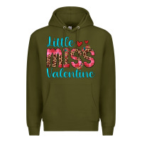 Army Green little miss valentine Premium Hoodie - JahusDesignShop