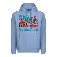 Colony Blue little miss valentine Premium Hoodie - JahusDesignShop