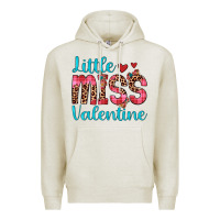 Oatmeal Heather little miss valentine Premium Hoodie - JahusDesignShop