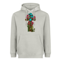 Moon Dust Gemstone Cross With Cactus Heavyweight Hoodie - RanaPortraitStore