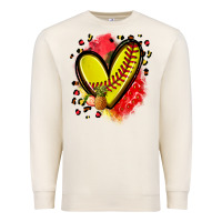 Sandshell fruits and softball heart Premium Sweatshirt - Zillion Design Studio