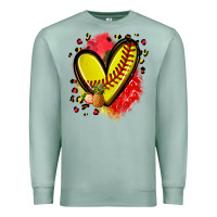 Seafoam fruits and softball heart Premium Sweatshirt - Zillion Design Studio