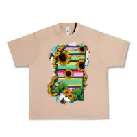 Burro Mississippi Map Sunflower Cactus Serape Urban Heavy Tee - RanaPortraitStore