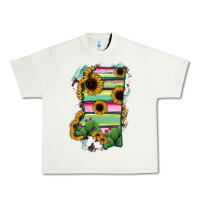 Pistachio Mississippi Map Sunflower Cactus Serape Urban Heavy Tee - RanaPortraitStore
