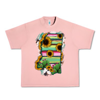 Salmon Mississippi Map Sunflower Cactus Serape Urban Heavy Tee - RanaPortraitStore