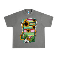 Tornado Mississippi Map Sunflower Cactus Serape Urban Heavy Tee - RanaPortraitStore