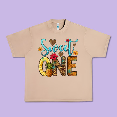 Sweet One Pineapple Urban Heavy Tee Designed By Artiststas