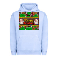 Pigment Grape Ice merry Christmas with Santa Claus Urban Hoodie - AdoDesignShop