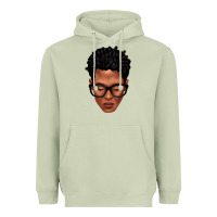 Matcha black man portrait Heavyweight Hoodie - texasbilliewilder
