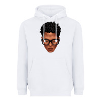 White black man portrait Heavyweight Hoodie - texasbilliewilder