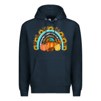 Navy Fall rainbow Premium Hoodie - Artiststas