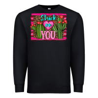Black stuck on you cactus Premium Sweatshirt - RanaPortraitStore