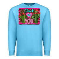Ocean Blue stuck on you cactus Premium Sweatshirt - RanaPortraitStore