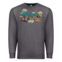 Charcoal Heather blessed teacher Premium Sweatshirt - texasbilliewilder