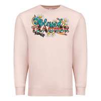 Pale Pink blessed teacher Premium Sweatshirt - texasbilliewilder