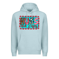 Blue Mist hugs and kisses Premium Hoodie - JahusDesignShop