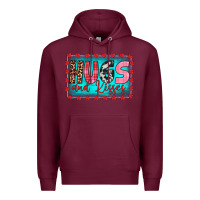 Burgundy hugs and kisses Premium Hoodie - JahusDesignShop