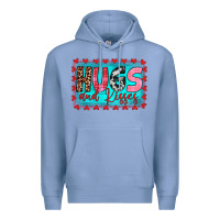 Colony Blue hugs and kisses Premium Hoodie - JahusDesignShop