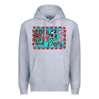 Heather Grey hugs and kisses Premium Hoodie - JahusDesignShop