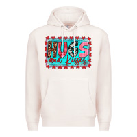 Pale Pink hugs and kisses Premium Hoodie - JahusDesignShop
