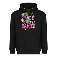 Black 70s made 80s raised Heavyweight Hoodie - texasbilliewilder