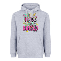 Heather Grey 70s made 80s raised Heavyweight Hoodie - texasbilliewilder